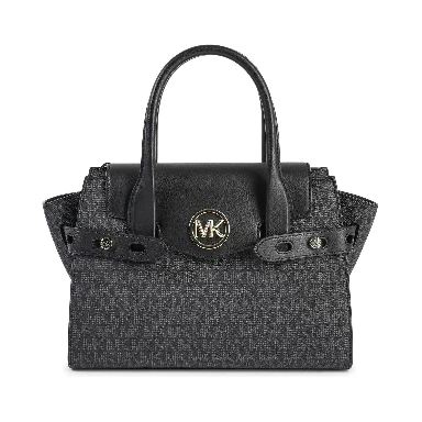 Black Pvc Satchel Bag