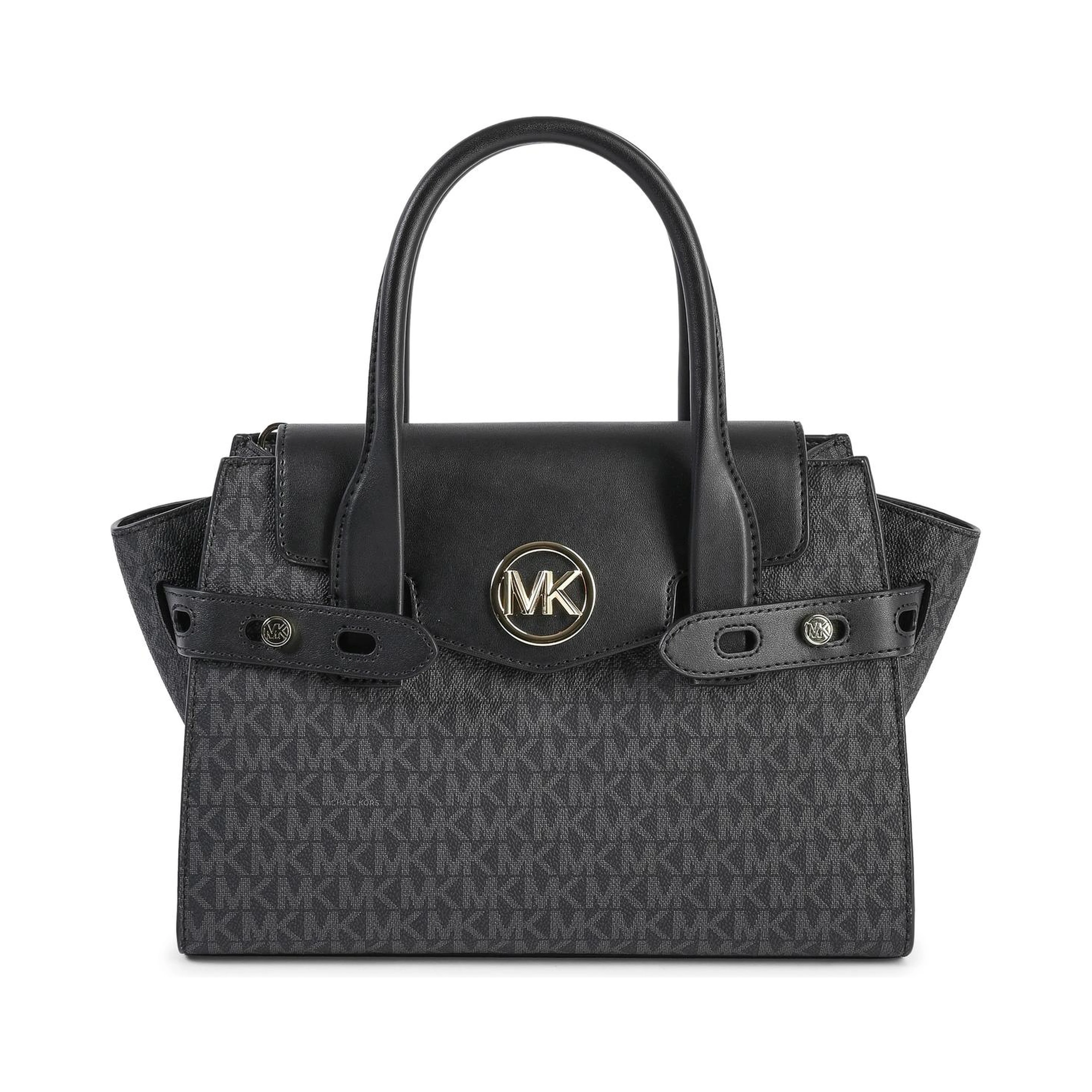 Black Pvc Satchel Bag