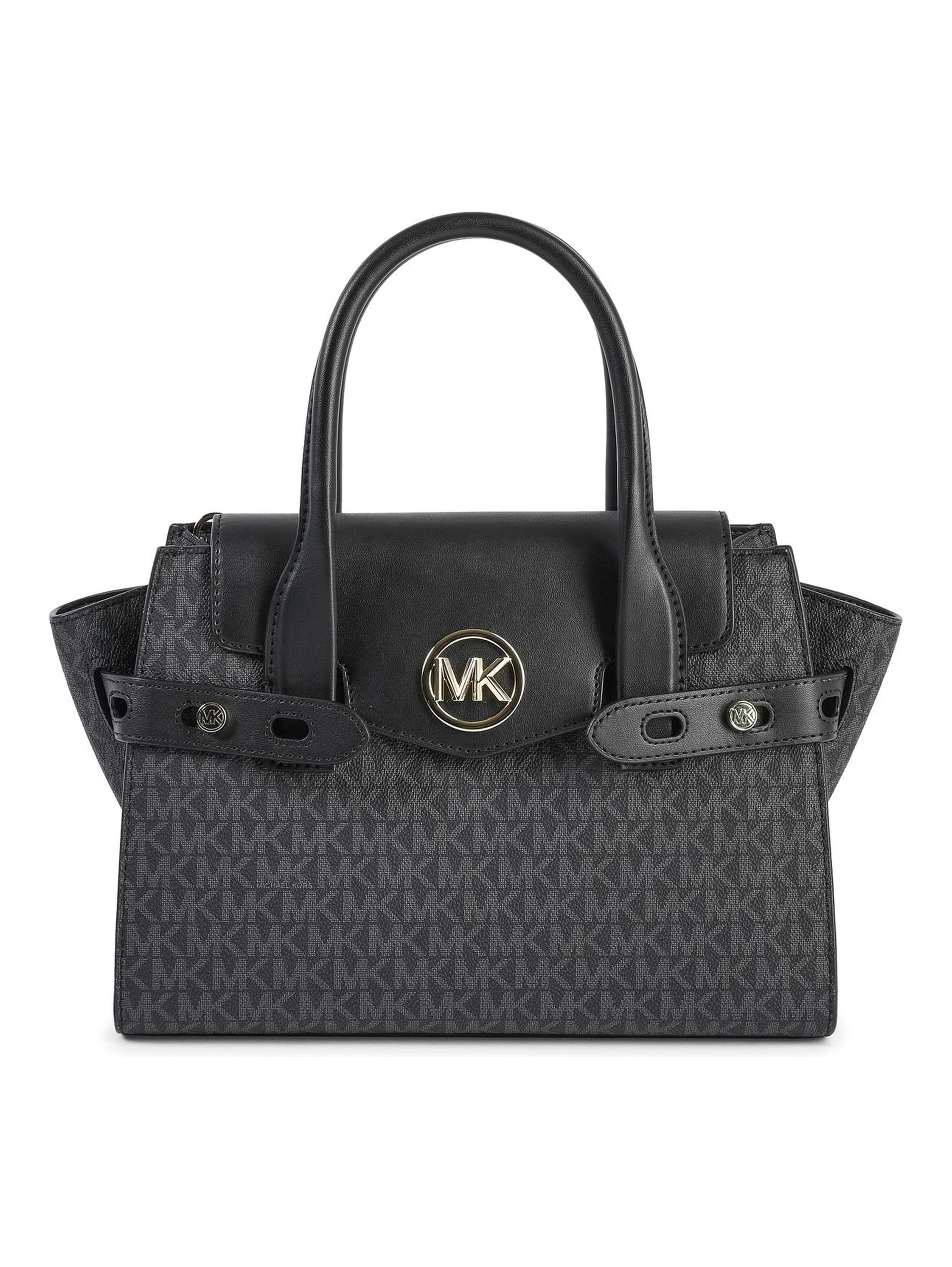 Black Pvc Satchel Bag