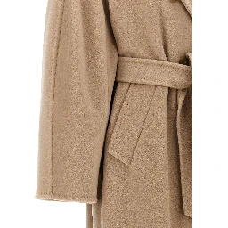 Beige Virgin Wool Coat