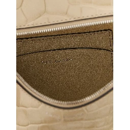 Beige Cowhide Shoulder Bag