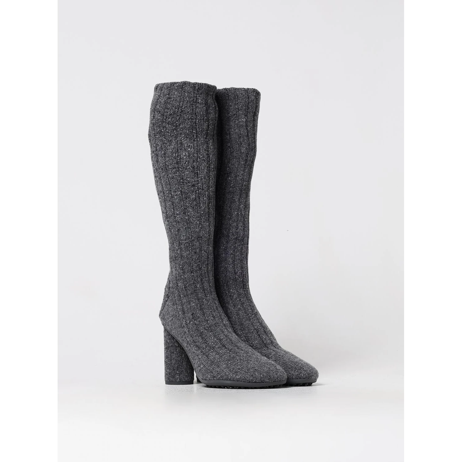 Gray Wool Over The Knee