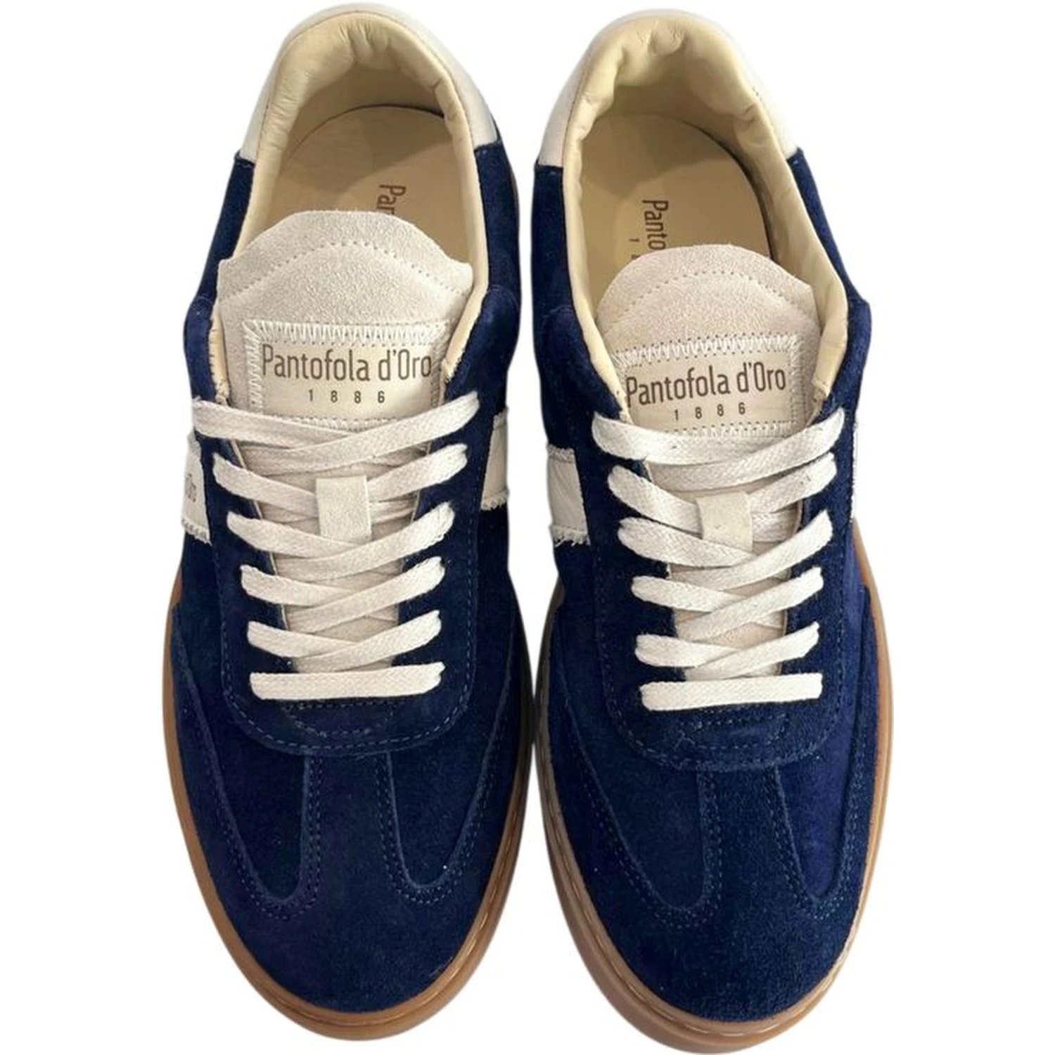Blue Suede Men Sneakers