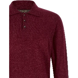 Bordeaux Cashmere Polo Shirt