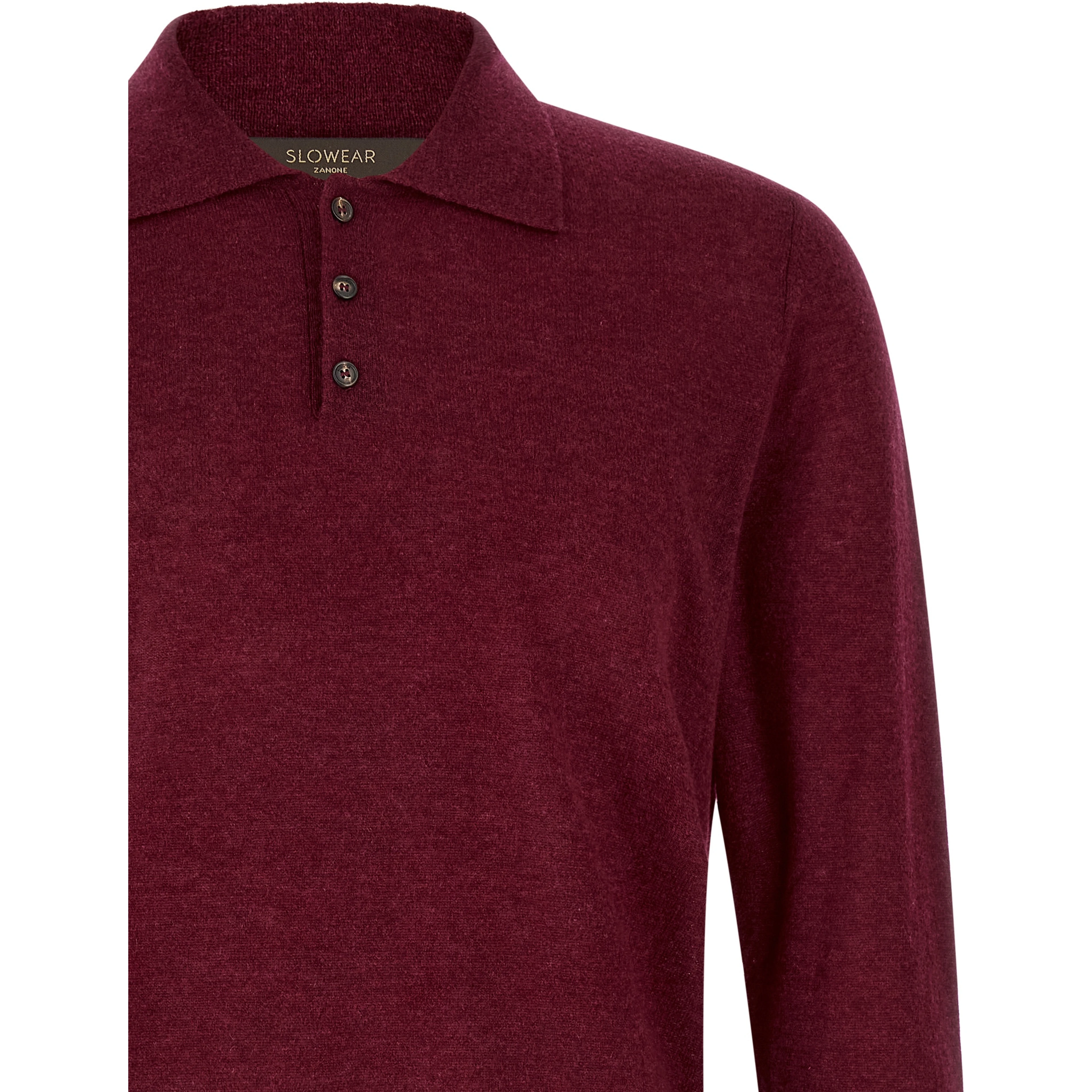 Bordeaux Cashmere Polo Shirt
