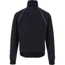 Blue Polyamide Sweatshirt