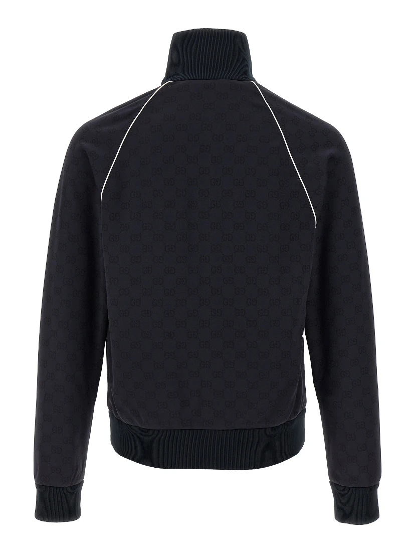 Blue Polyamide Sweatshirt
