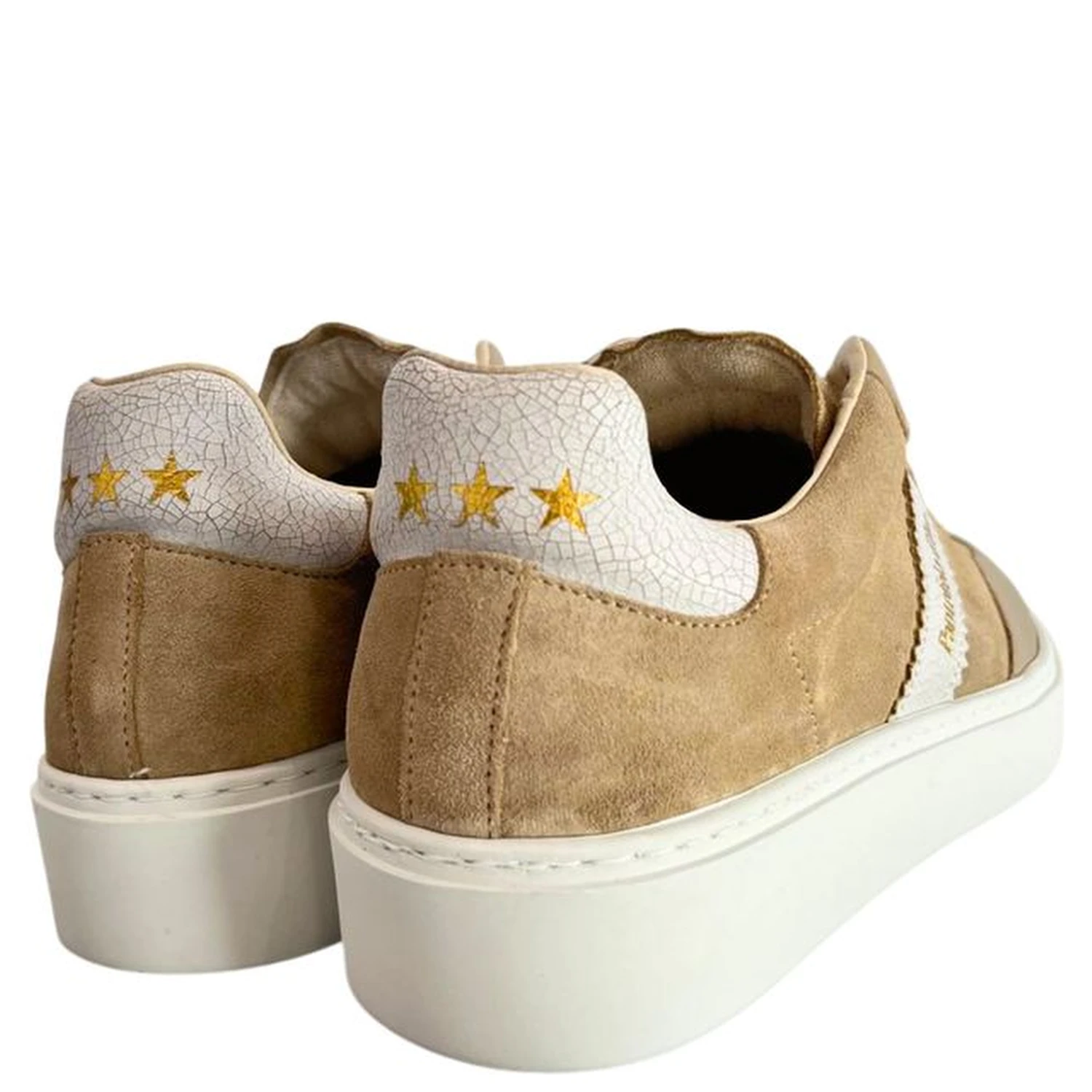 Beige Suede Men Sneaker