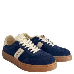 Blue Suede Men Sneakers