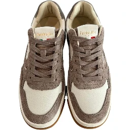 Grey Leather Men Sneaker