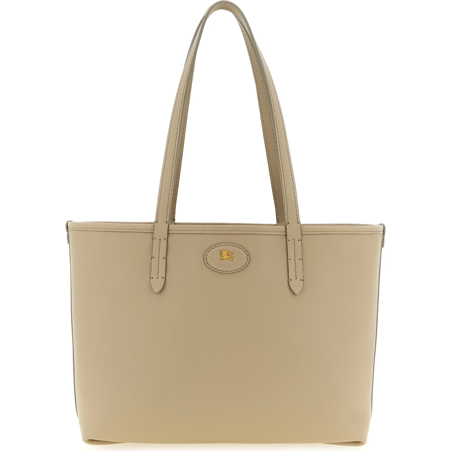Beige Calfskin Tote Bag