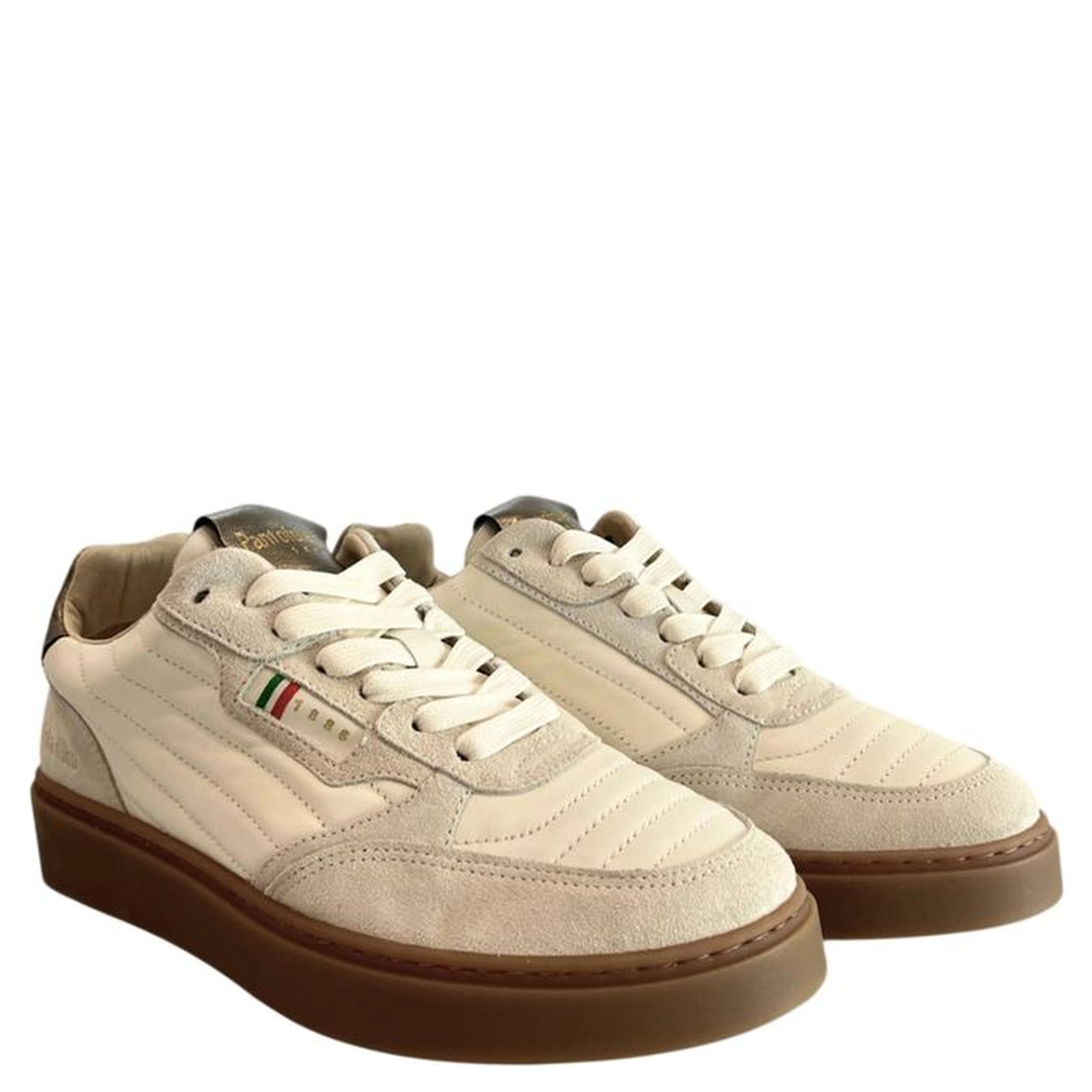 Beige Suede Mens Sneaker