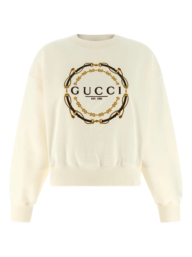 White Cotton Sweatshirt
