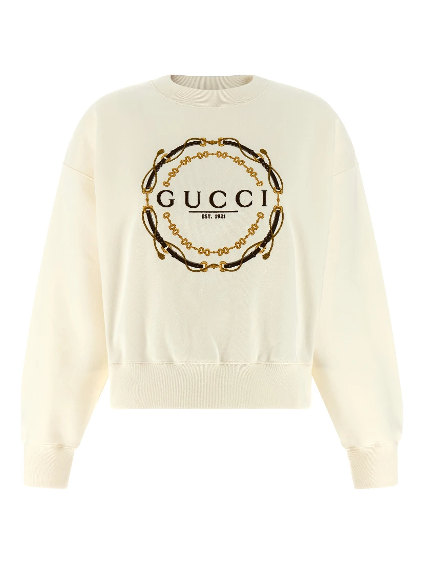 White Cotton Sweatshirt