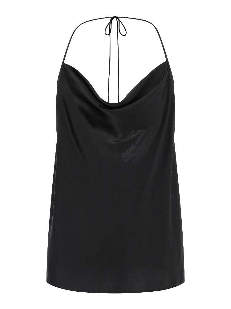 Black Silk Tank Tops