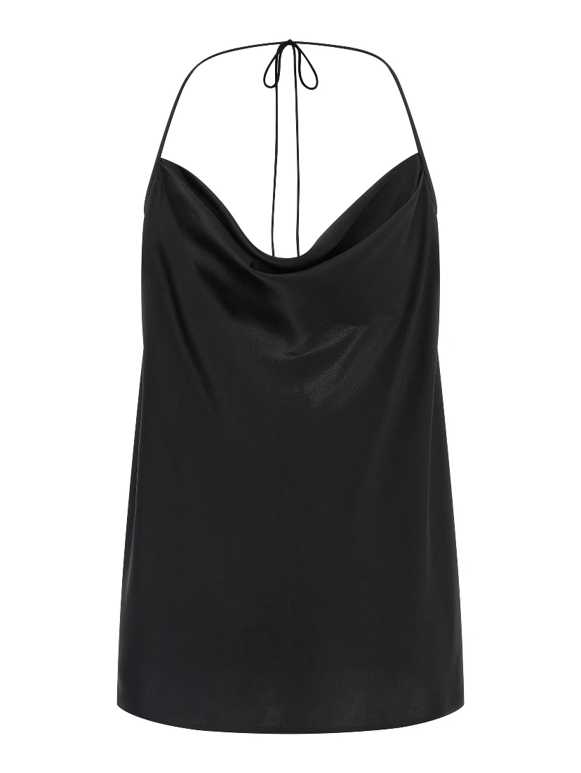 Black Silk Tank Tops