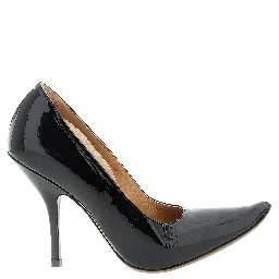 Black Calfskin High Heel Pumps