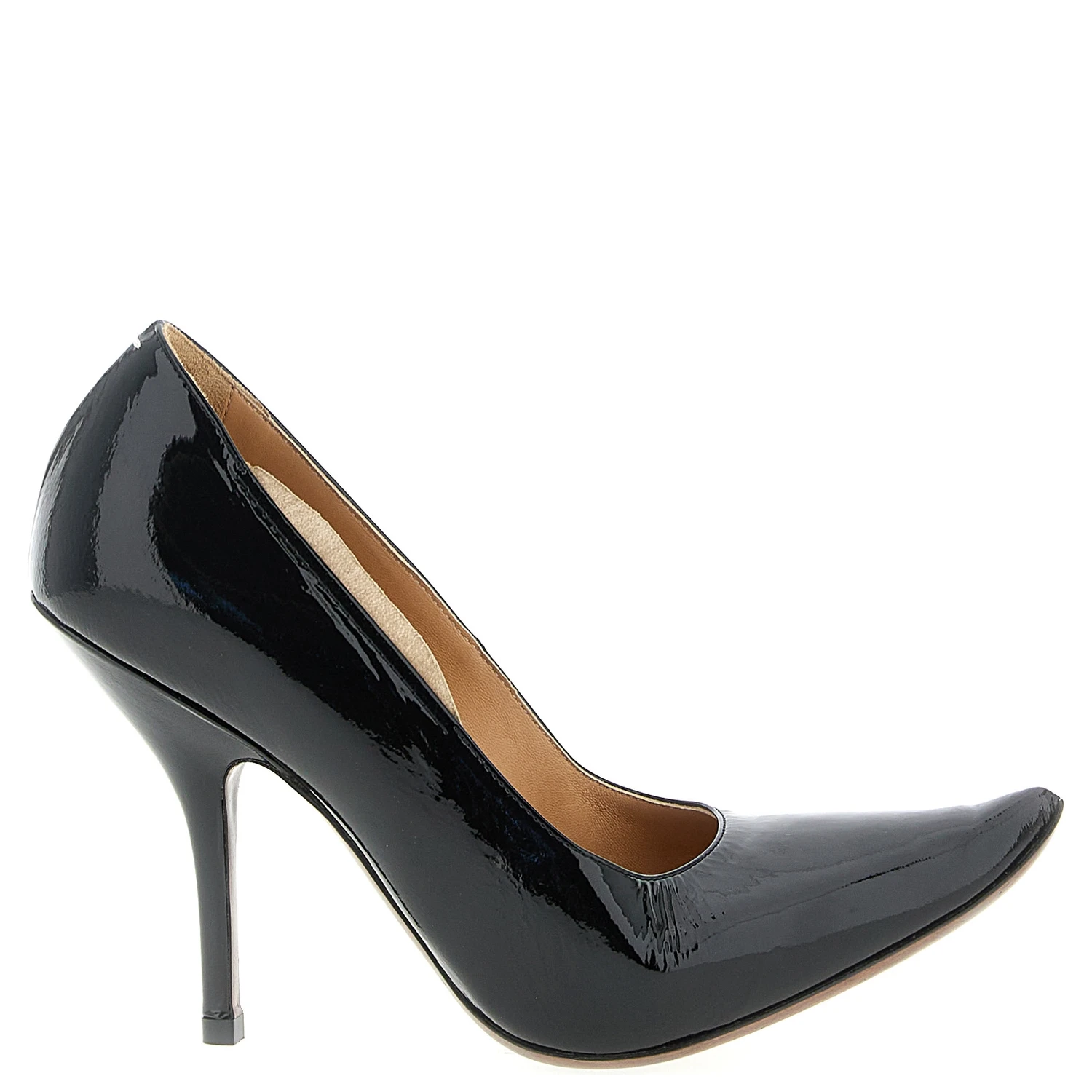 Black Calfskin High Heel Pumps