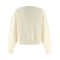White Cotton Sweatshirt