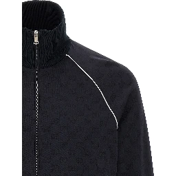 Blue Polyamide Sweatshirt