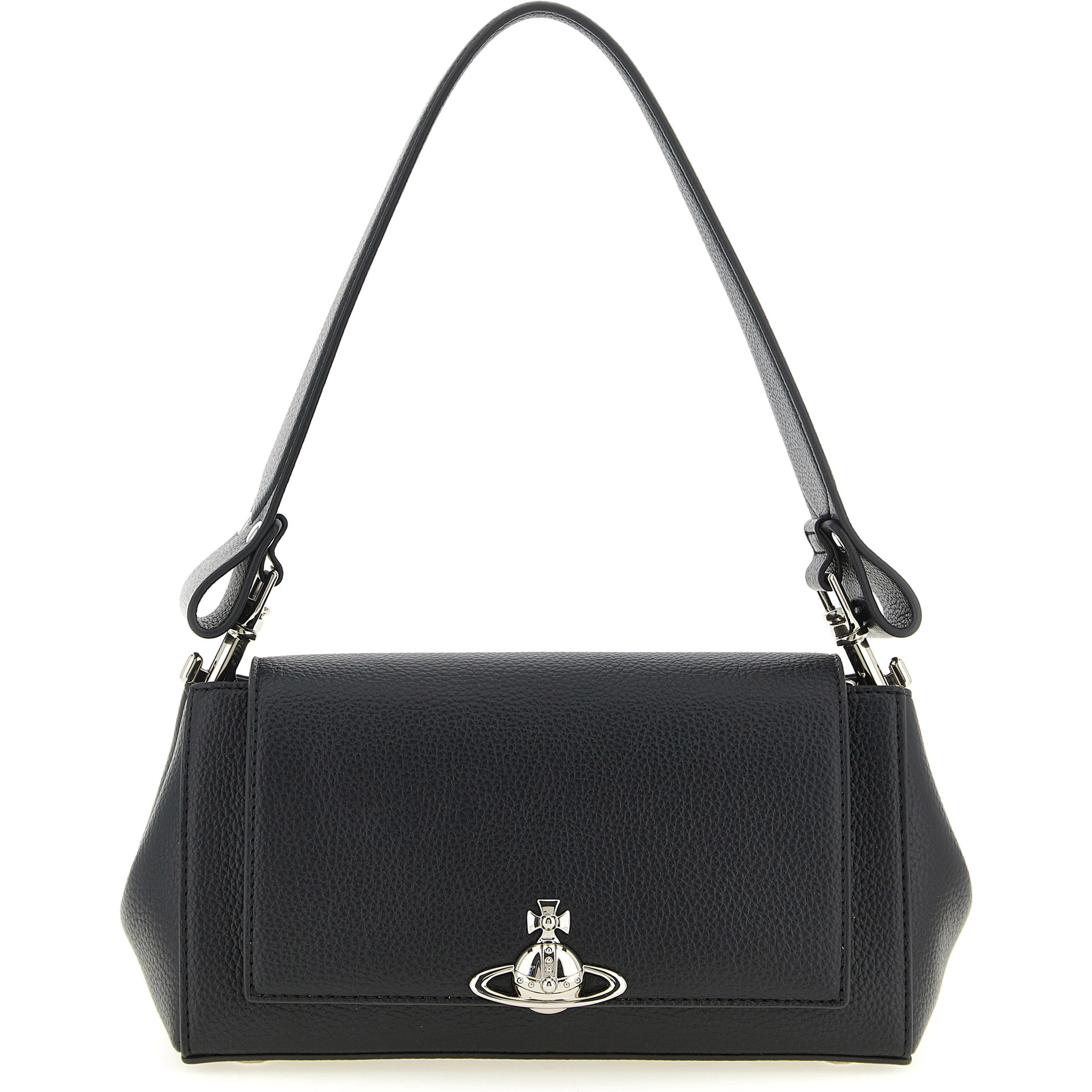 Black Polyethylene Shoulder Bag
