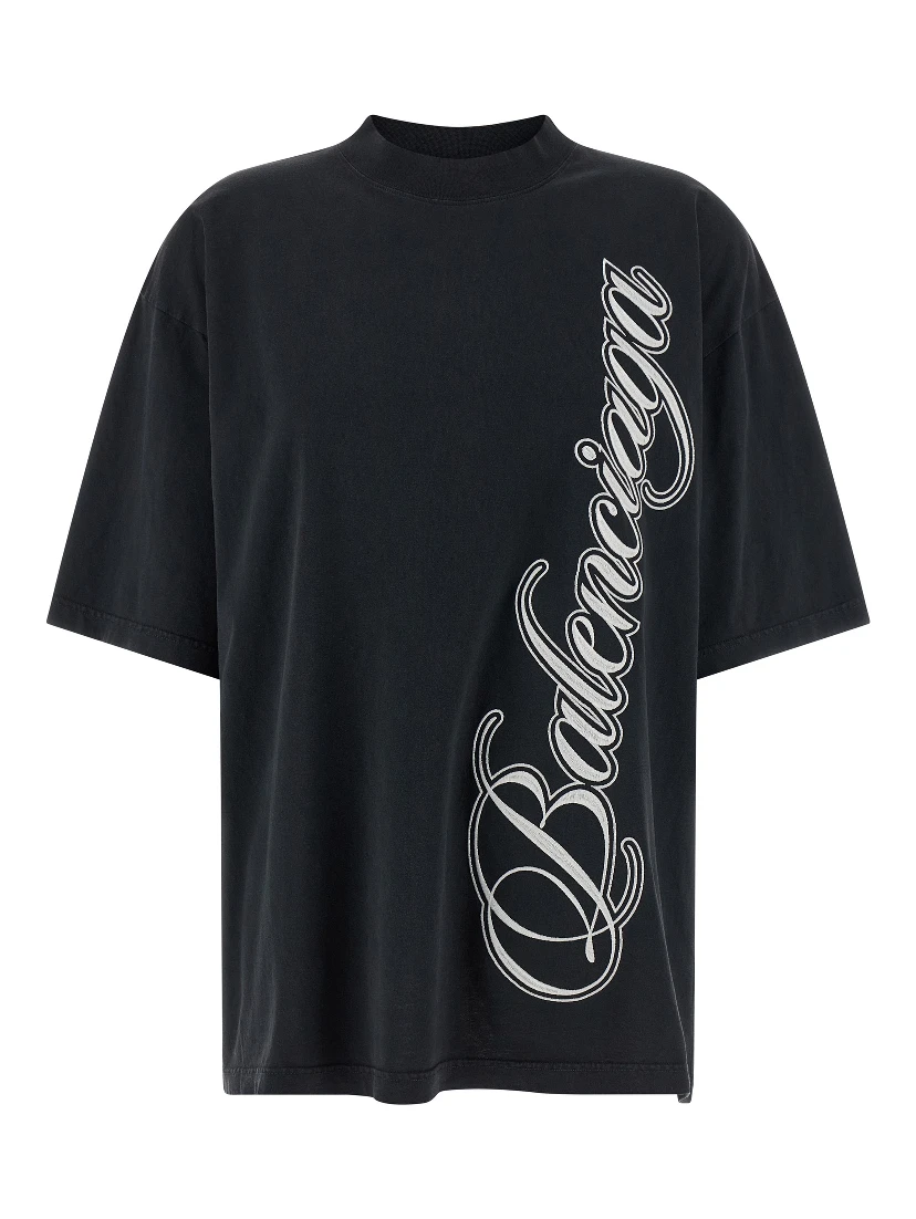 Black Cotton T-Shirt