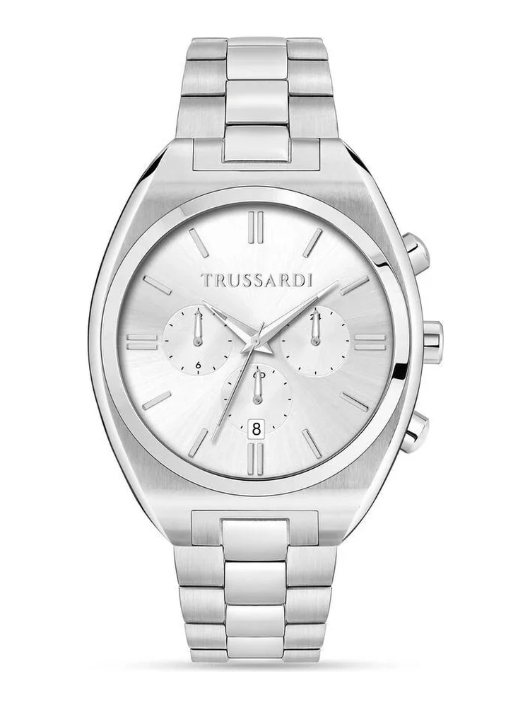 Gray Stainless Steel Bracelet Watch