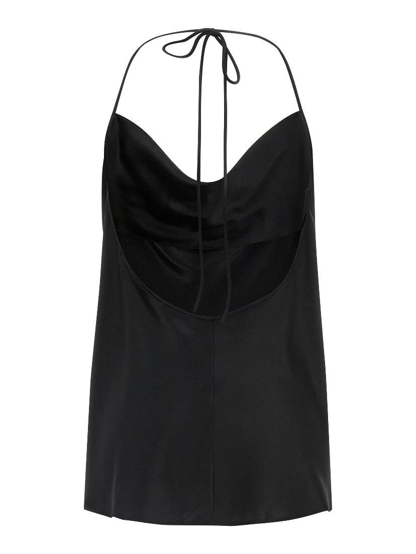 Black Silk Tank Tops