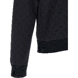 Blue Polyamide Sweatshirt