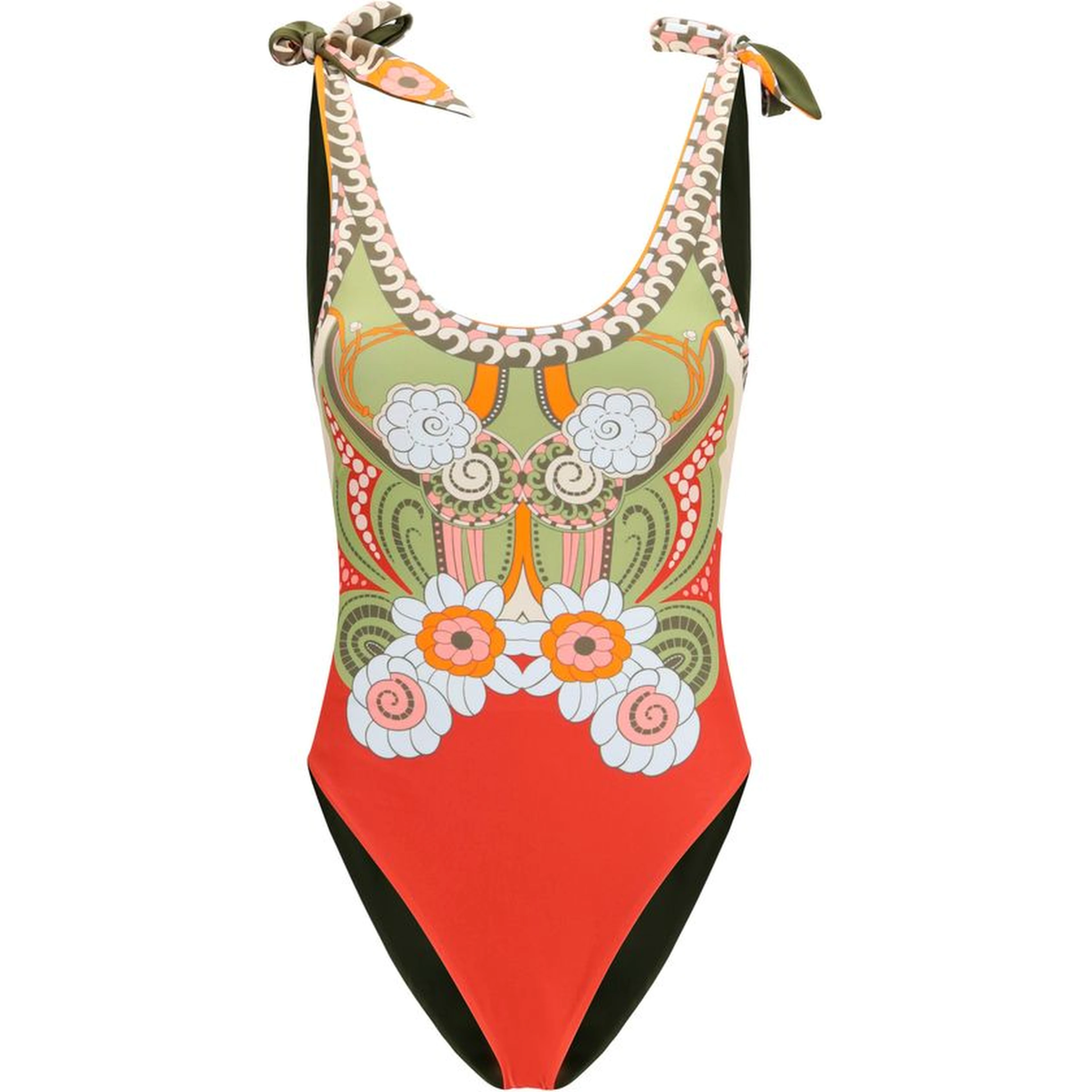 Multicolor Polyamide One-Piece Swimsuit