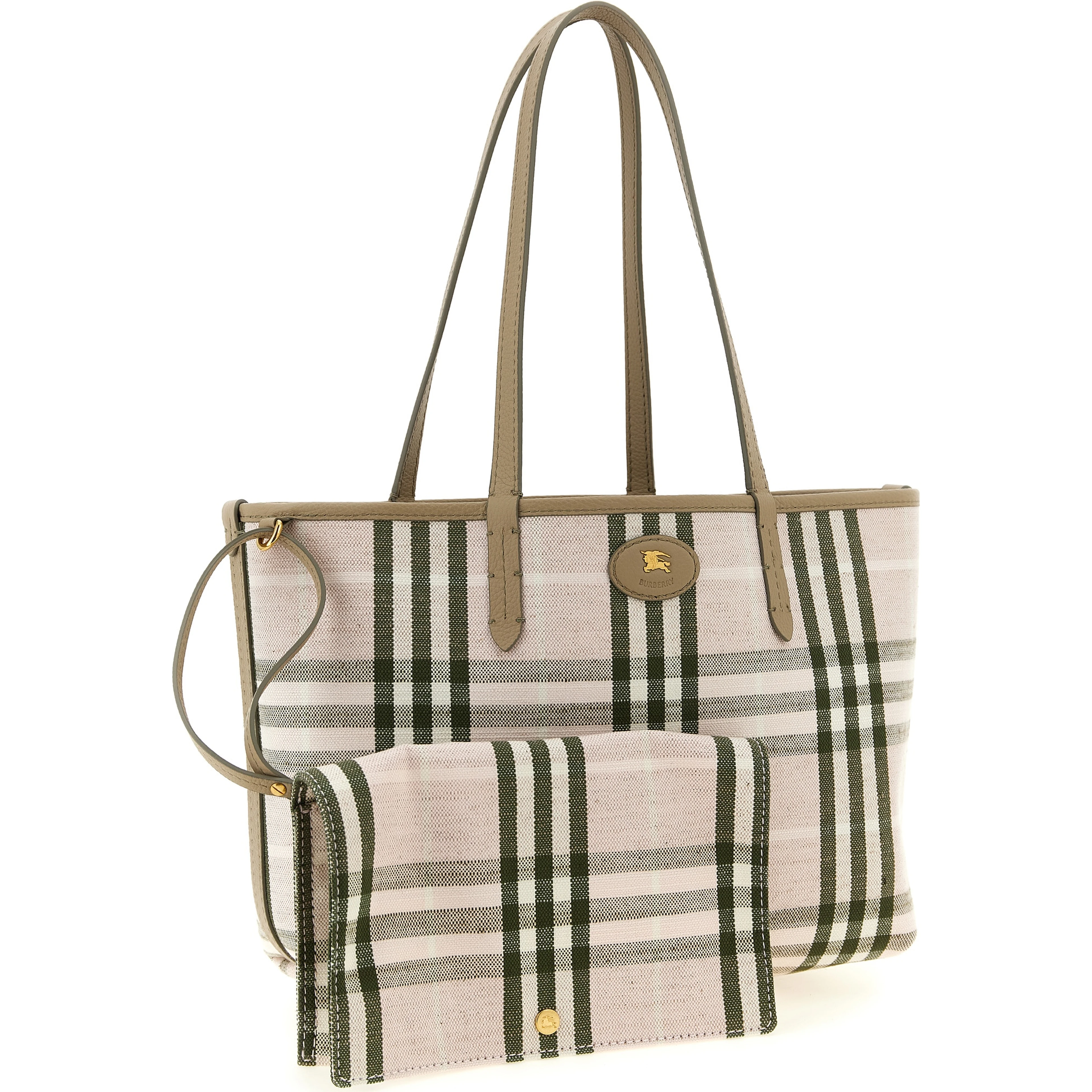 Beige Calfskin Tote Bag