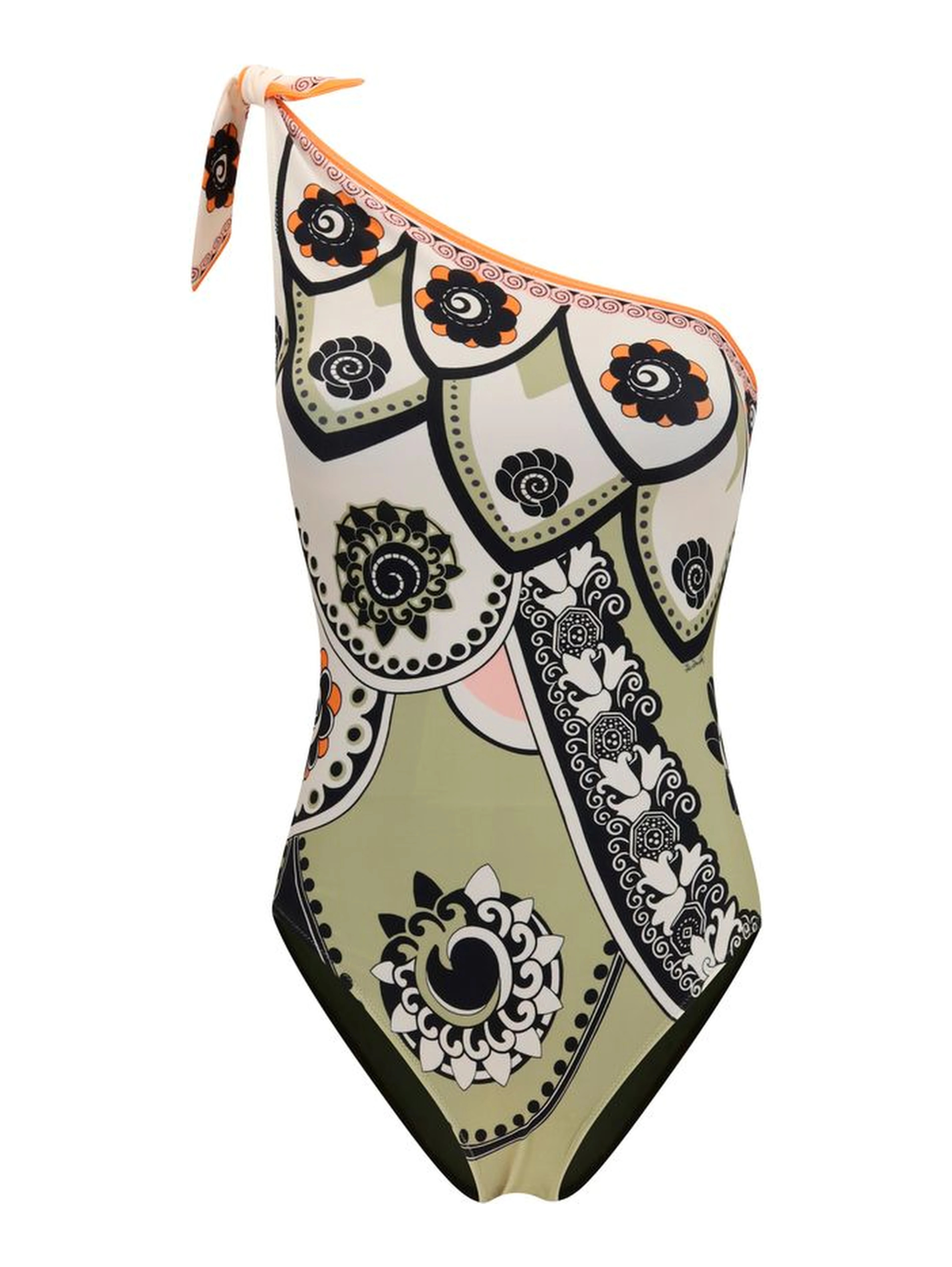 Multicolor Polyamide One-Piece Swimsuit