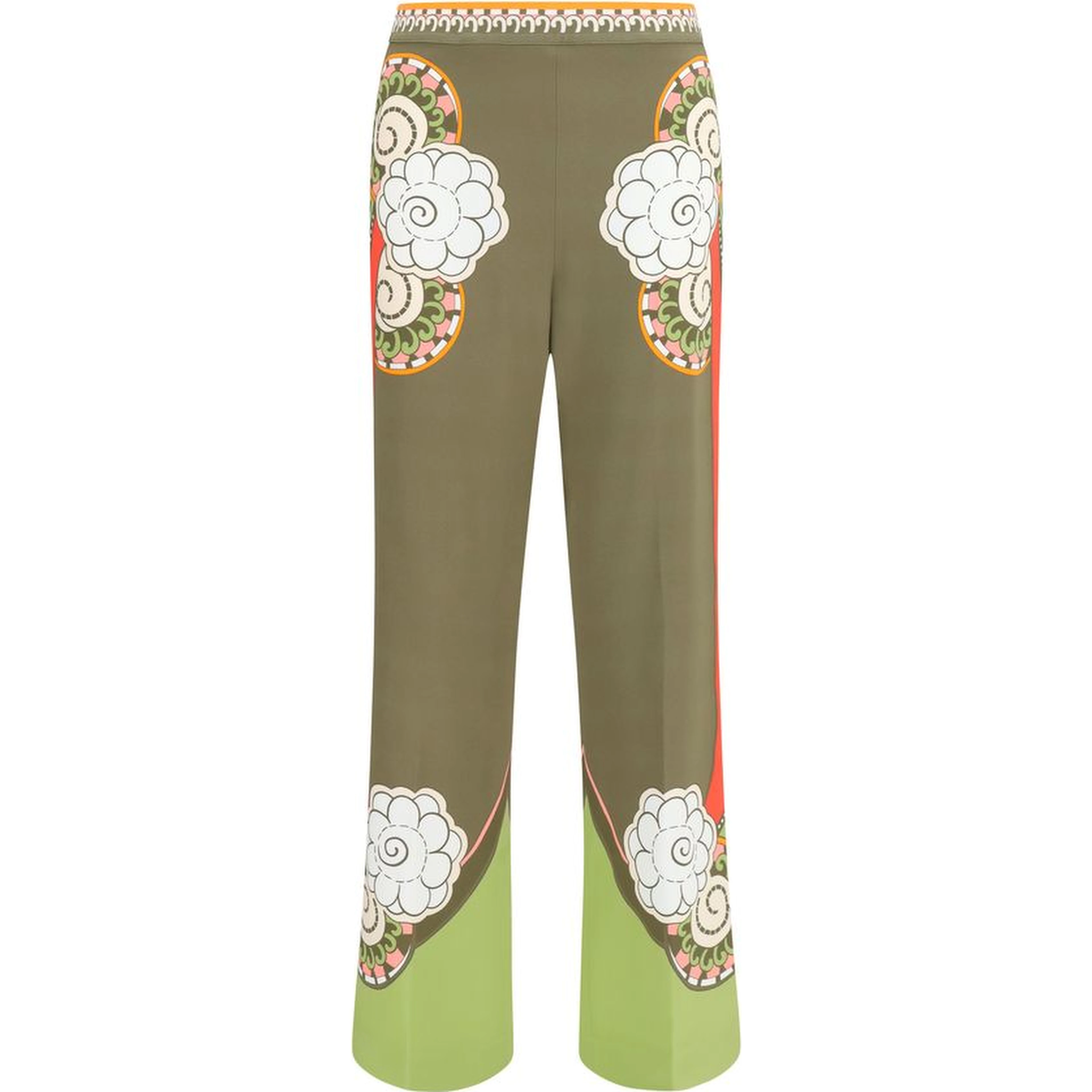 Multicolor Viscose Casual Pants