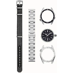 Gray Stainless Steel Dress Watch