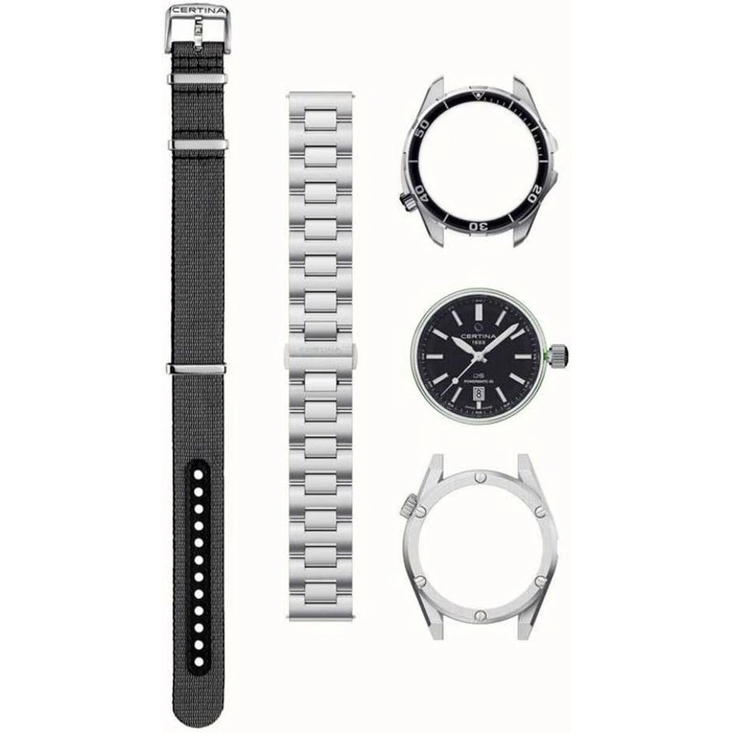 Gray Stainless Steel Dress Watch