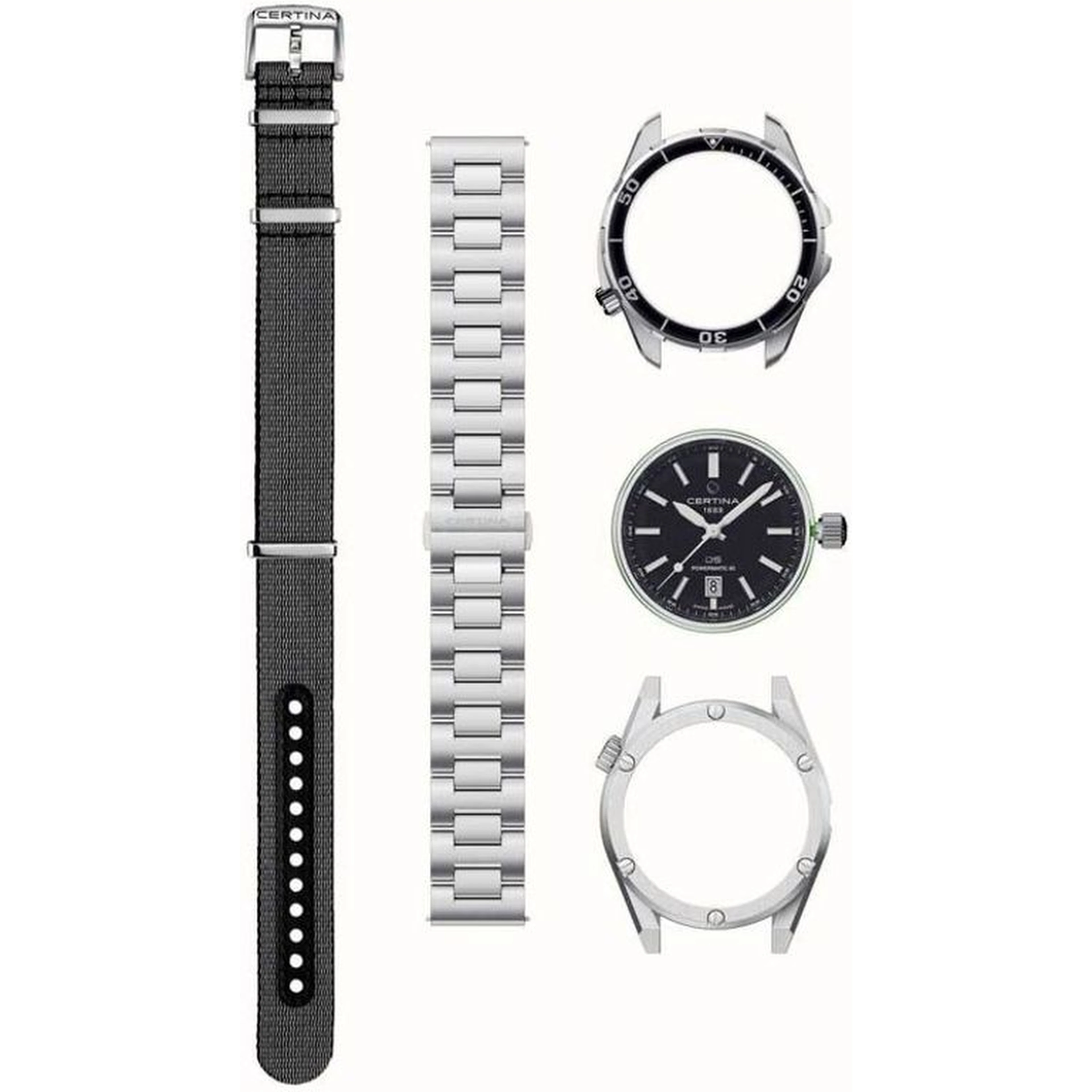 Gray Stainless Steel Dress Watch