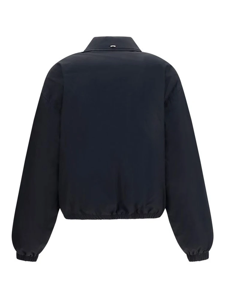 Black Cotton Full-Length Jacket alternative