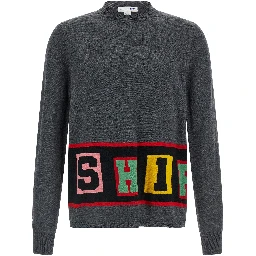 Gray Acetate Cardigan