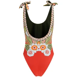 Multicolor Polyamide One-Piece Swimsuit