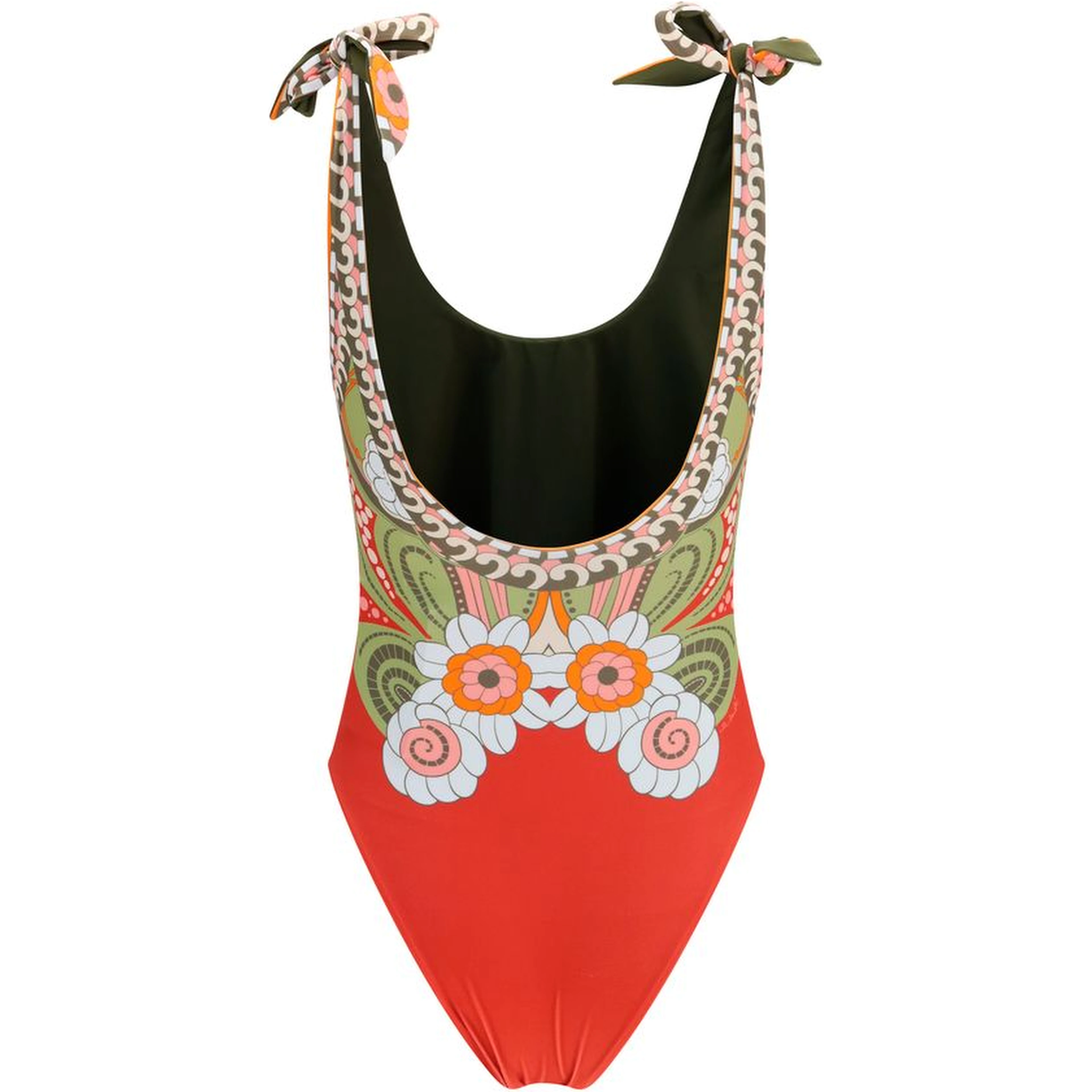 Multicolor Polyamide One-Piece Swimsuit