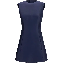 Blue Wool Oves Aries Casual Dress
