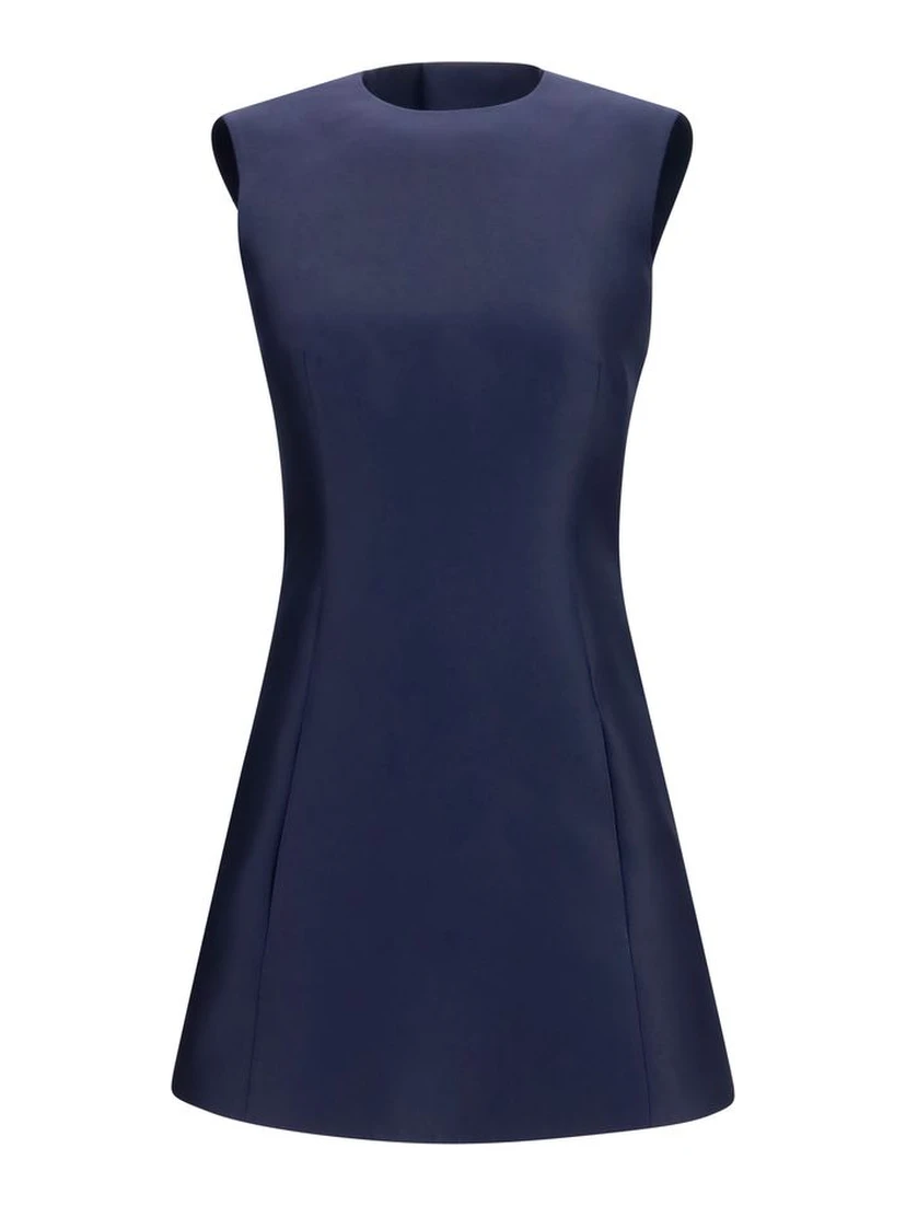 Blue Wool Oves Aries Casual Dress
