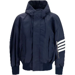Black Cotton Shell Jacket