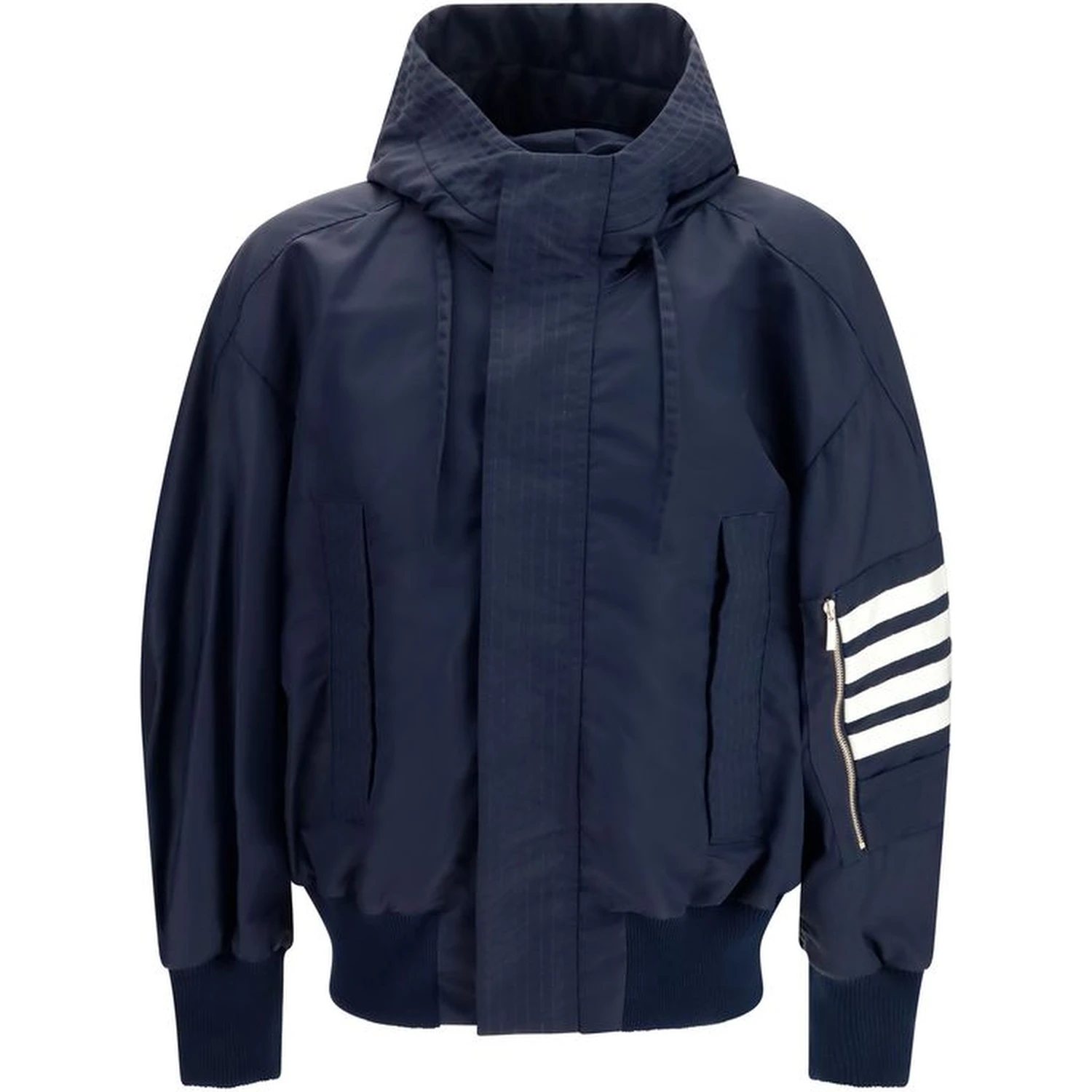 Black Cotton Shell Jacket