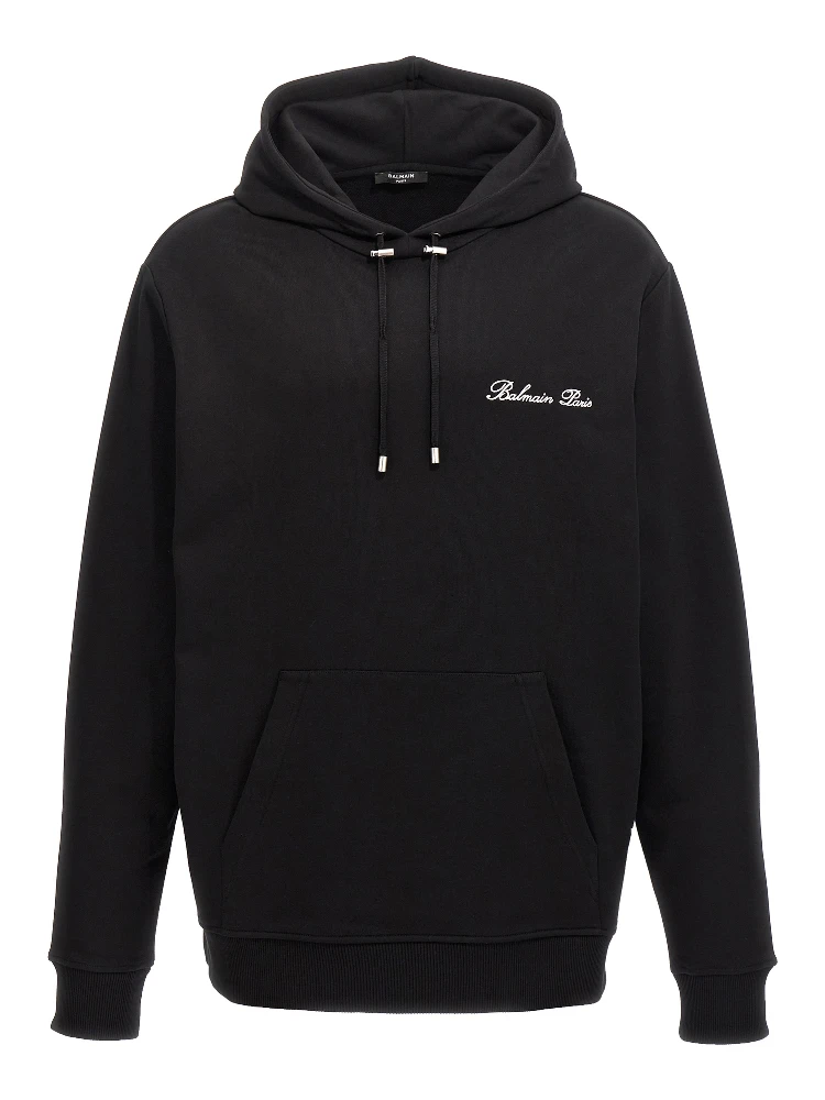 Black Cotton Sweatshirt