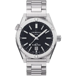 Gray Stainless Steel Dress Watch