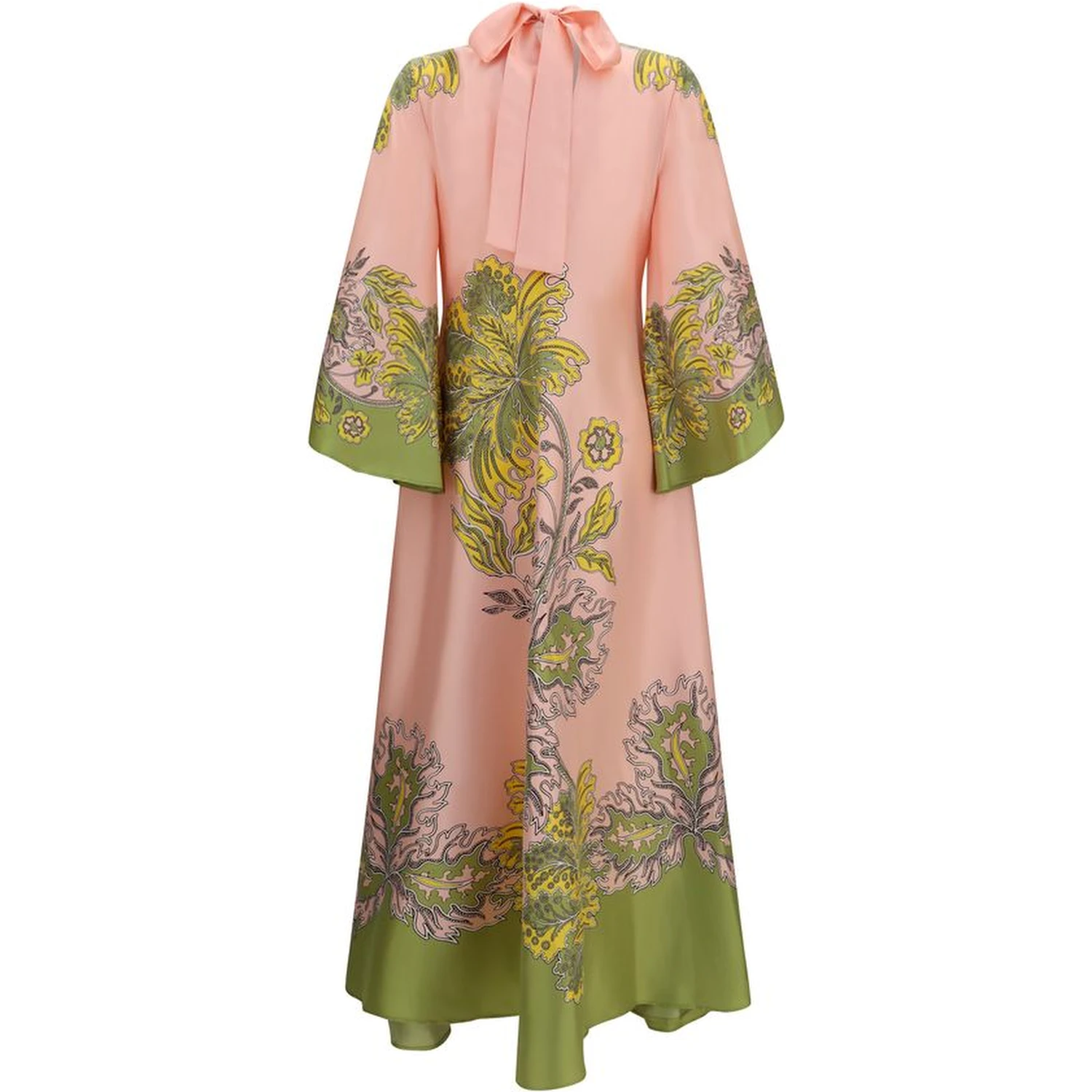 Multicolor Silk Casual Dress