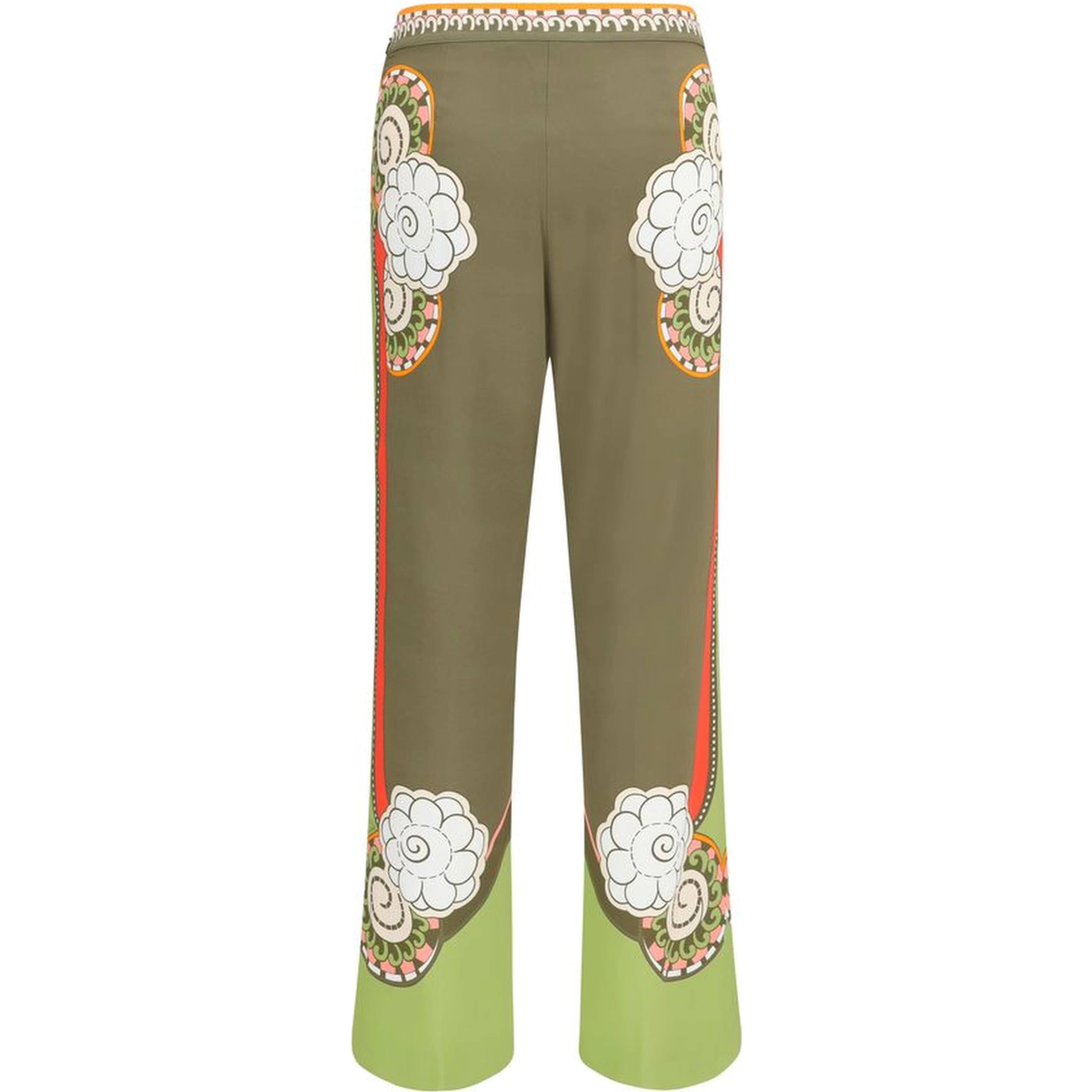Multicolor Viscose Casual Pants