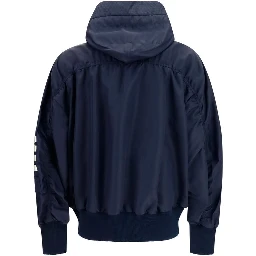 Black Cotton Shell Jacket