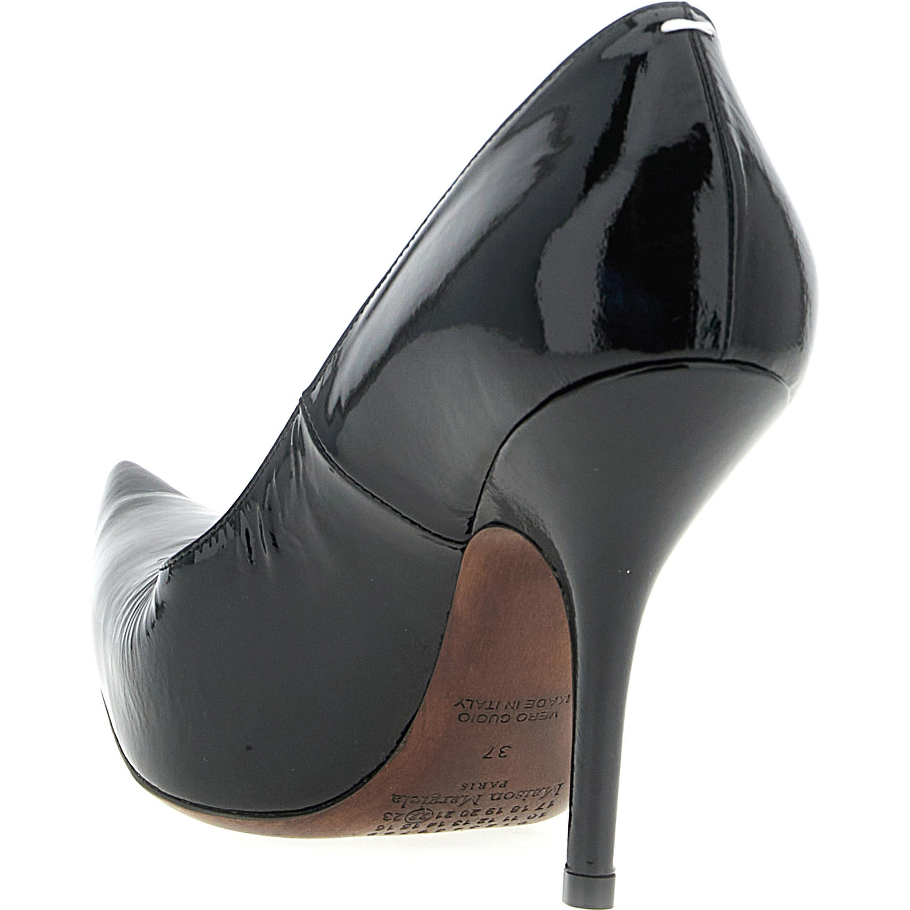 Black Calfskin High Heel Pumps
